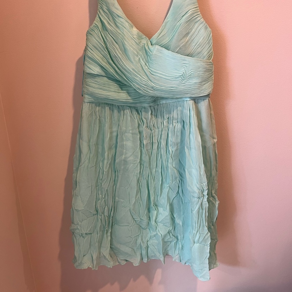 J. Crew Seafoam Mini Bridesmaids Dress - Picture 3 of 3
